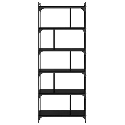 Bokhylla Svart ek 76 x 32 x 192 cm Konstruerat trä