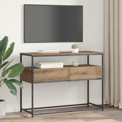 Konsolbord med låda Artisan Ek 100 x 40 x 75 cm Konstruerat trä