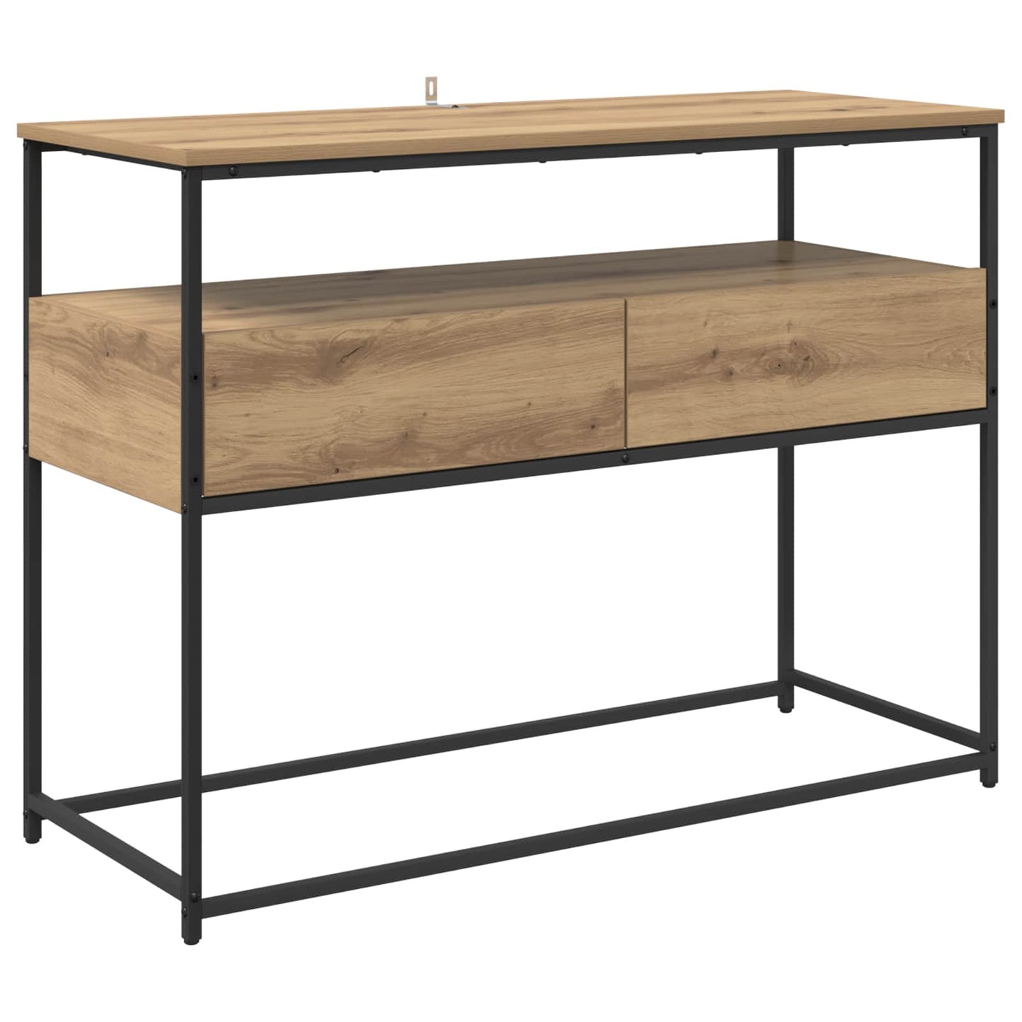 Konsolbord med låda Artisan Ek 100 x 40 x 75 cm Konstruerat trä