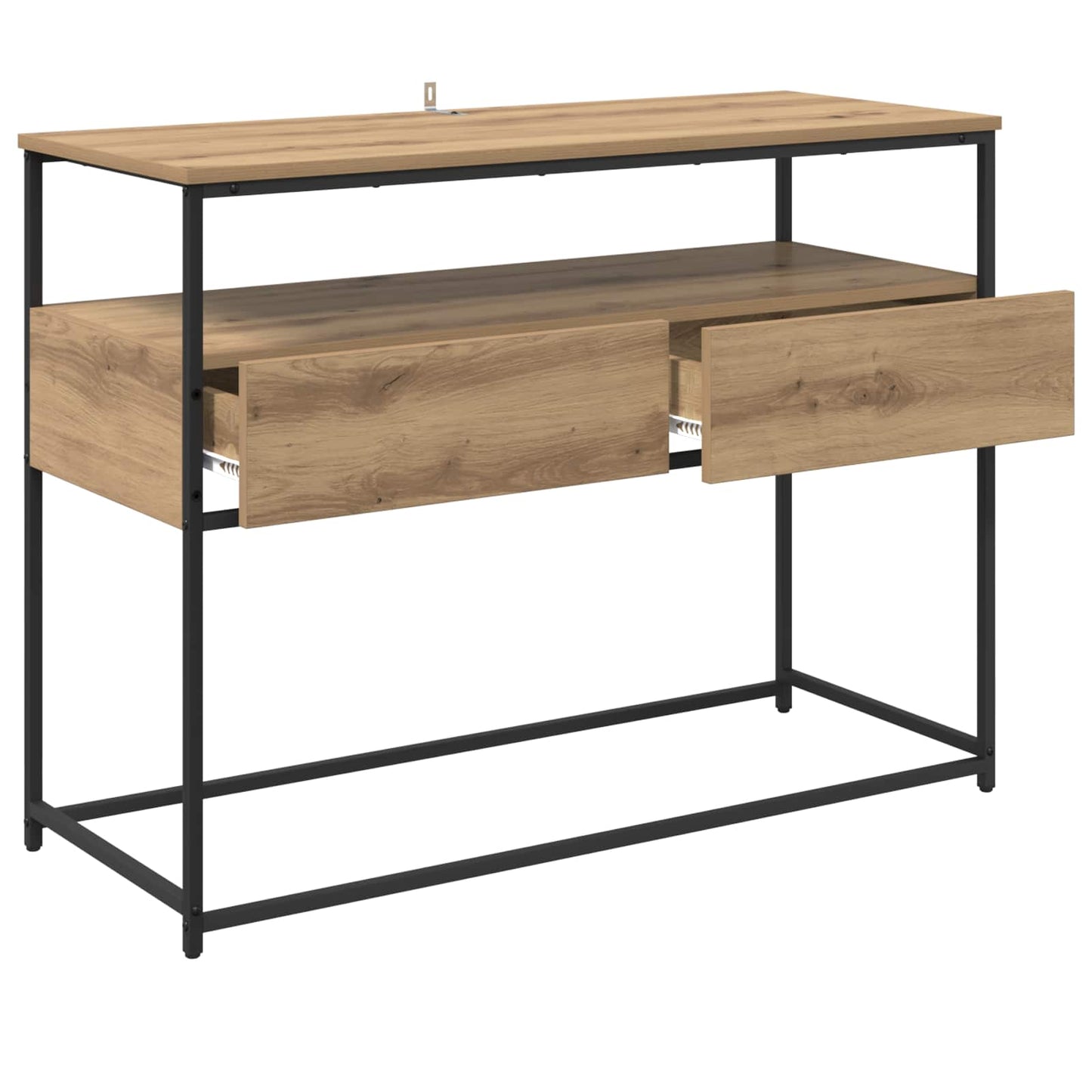 Konsolbord med låda Artisan Ek 100 x 40 x 75 cm Konstruerat trä