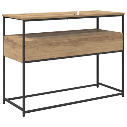 Konsolbord med låda Artisan Ek 100 x 40 x 75 cm Konstruerat trä