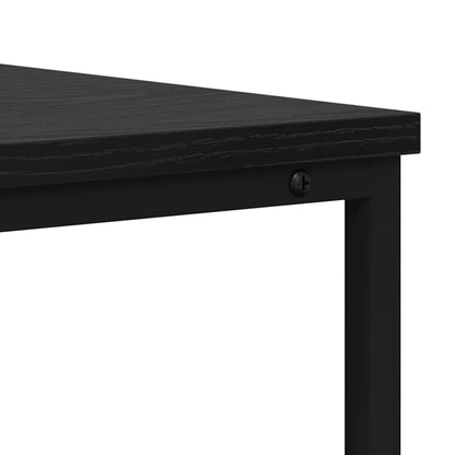 Avlastningsbord Konsollbord Svart Ek med låda Svart Ek 100 x 40 x 75 cm