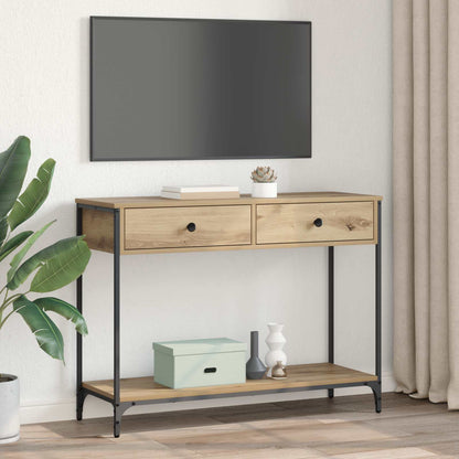 Konsolbord Artisan Ek 100 x 34,5 x 75 cm Konstruerat trä
