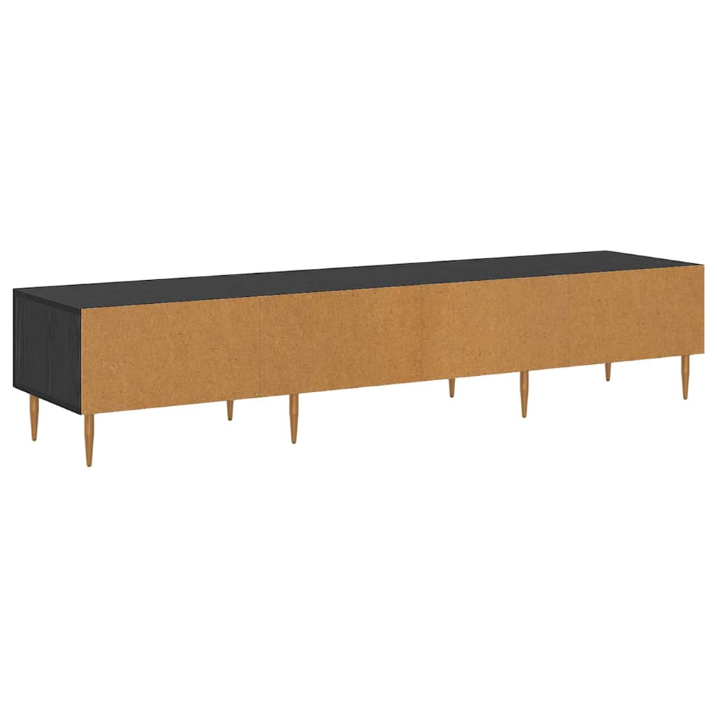 TV-Möbel Svart Ek TV-skåp med låda 150 x 36 x 30 cm