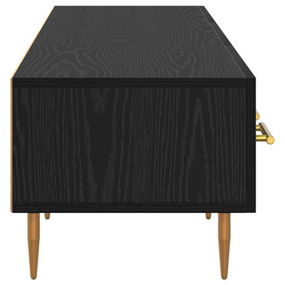 TV-Möbel Svart Ek TV-skåp med låda 150 x 36 x 30 cm