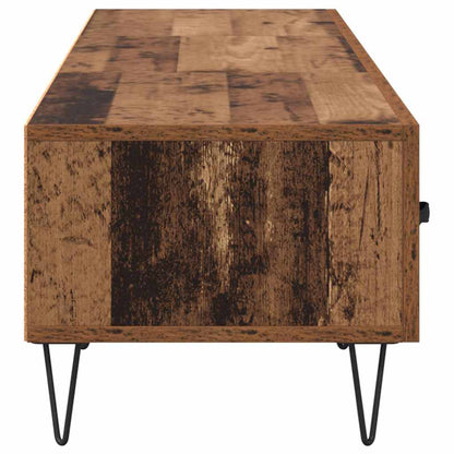 TV-Möbel Åldrat Trä TV-skåp med låda 150 x 36 x 30 cm