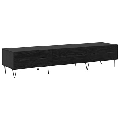 TV-Möbel Svart Ek TV-skåp med låda 150 x 36 x 30 cm