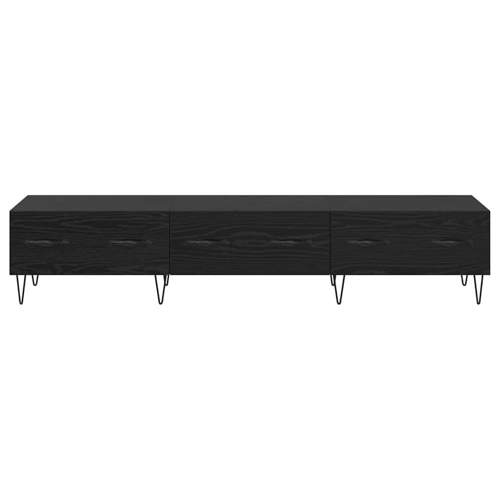 TV-Möbel Svart Ek TV-skåp med låda 150 x 36 x 30 cm
