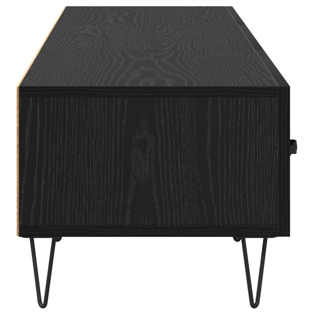 TV-Möbel Svart Ek TV-skåp med låda 150 x 36 x 30 cm