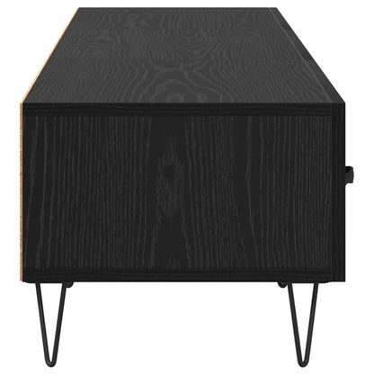 TV-Möbel Svart Ek TV-skåp med låda 150 x 36 x 30 cm