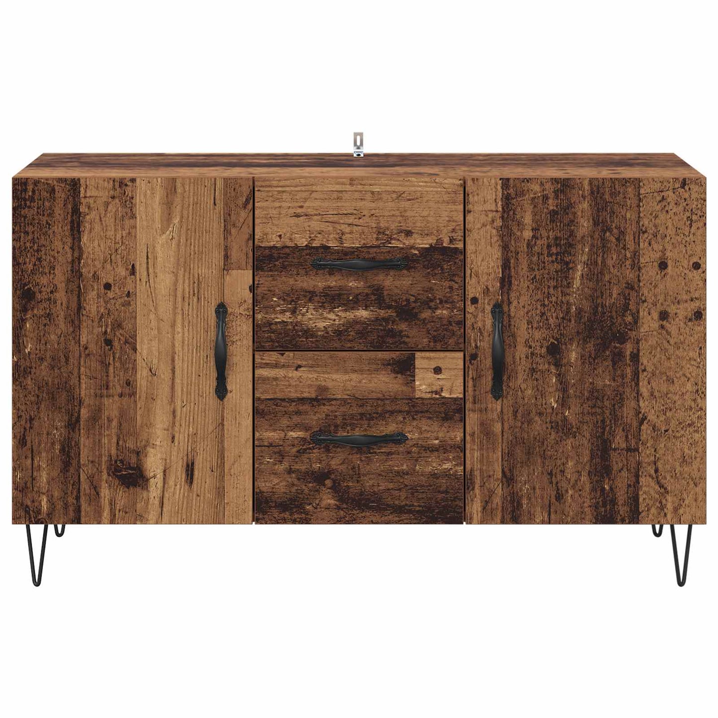 Sideboard med låda Gammalt trä 100 x 36 x 60 cm Konstruerat trä