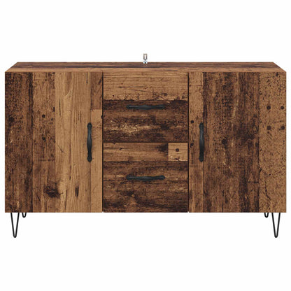 Sideboard med låda Gammalt trä 100 x 36 x 60 cm Konstruerat trä
