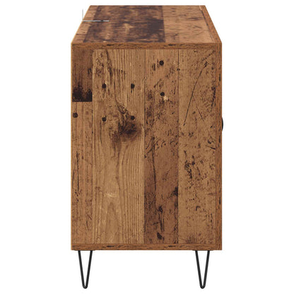 Sideboard med låda Gammalt trä 100 x 36 x 60 cm Konstruerat trä