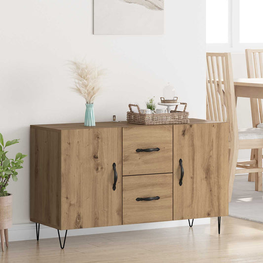 Sideboard med låda Artisan Ek 100 x 36 x 60 cm Konstruerat trä