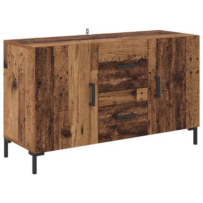 Sideboard med låda Gammalt trä 100 x 36 x 60 cm Konstruerat trä