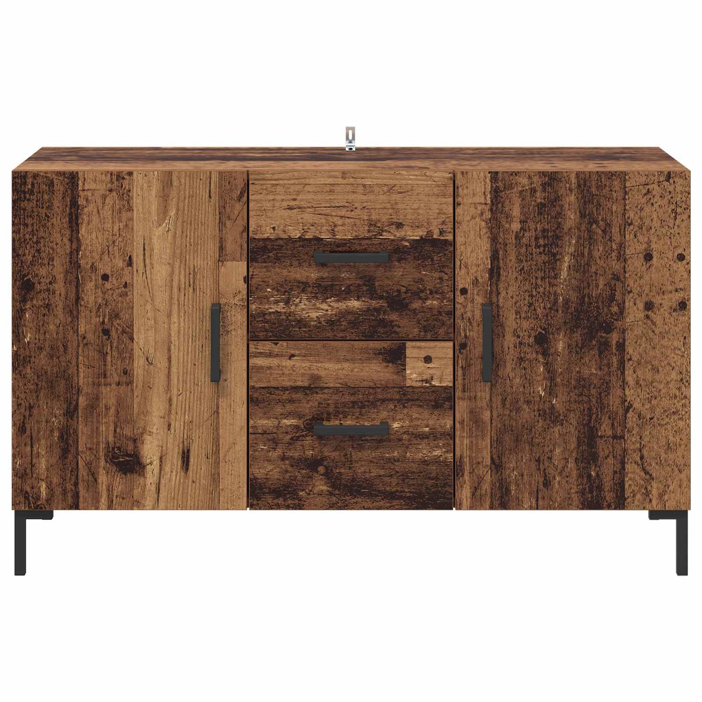 Sideboard med låda Gammalt trä 100 x 36 x 60 cm Konstruerat trä