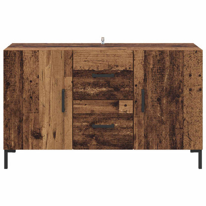 Sideboard med låda Gammalt trä 100 x 36 x 60 cm Konstruerat trä