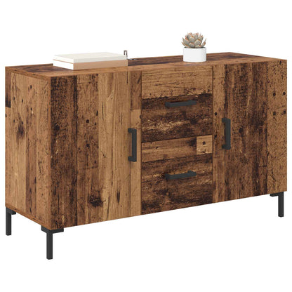 Sideboard med låda Gammalt trä 100 x 36 x 60 cm Konstruerat trä