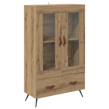 Skåp Artisan Ek 69,5 x 31 x 115 cm och glas