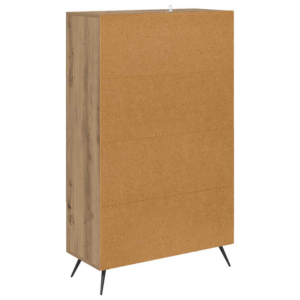 Skåp Artisan Ek 69,5 x 31 x 115 cm och glas