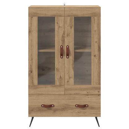 Skåp Artisan Ek 69,5 x 31 x 115 cm och glas