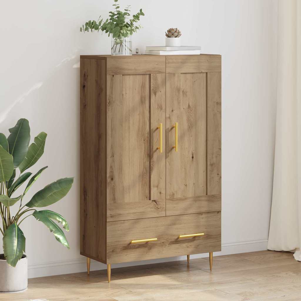 Skåp Artisan Ek med låda 69,5 x 31 x 115 cm