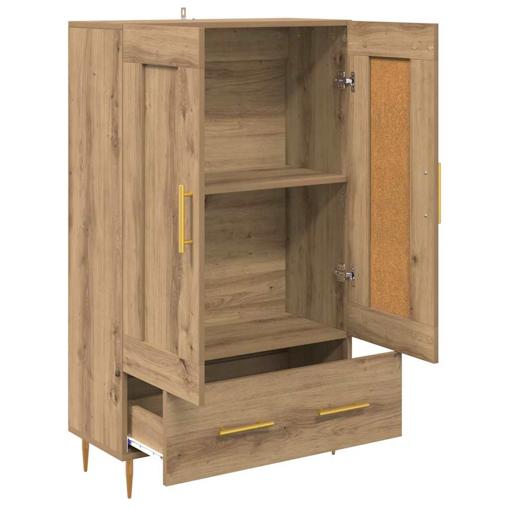 Skåp Artisan Ek med låda 69,5 x 31 x 115 cm