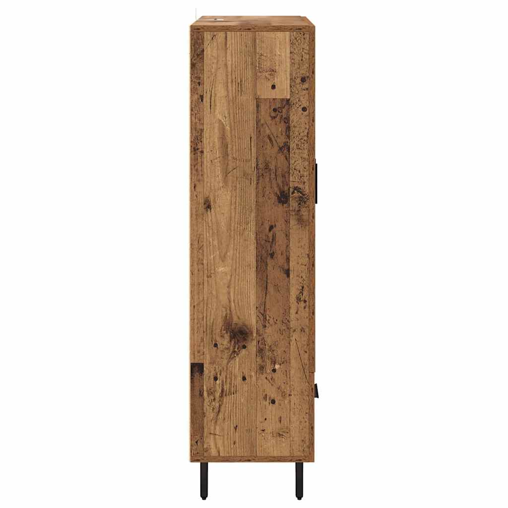 Skåp Åldrat Trä med låda 69,5 x 31 x 115 cm