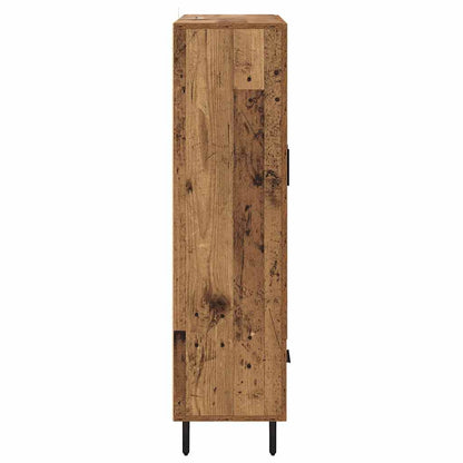 Skåp Åldrat Trä med låda 69,5 x 31 x 115 cm