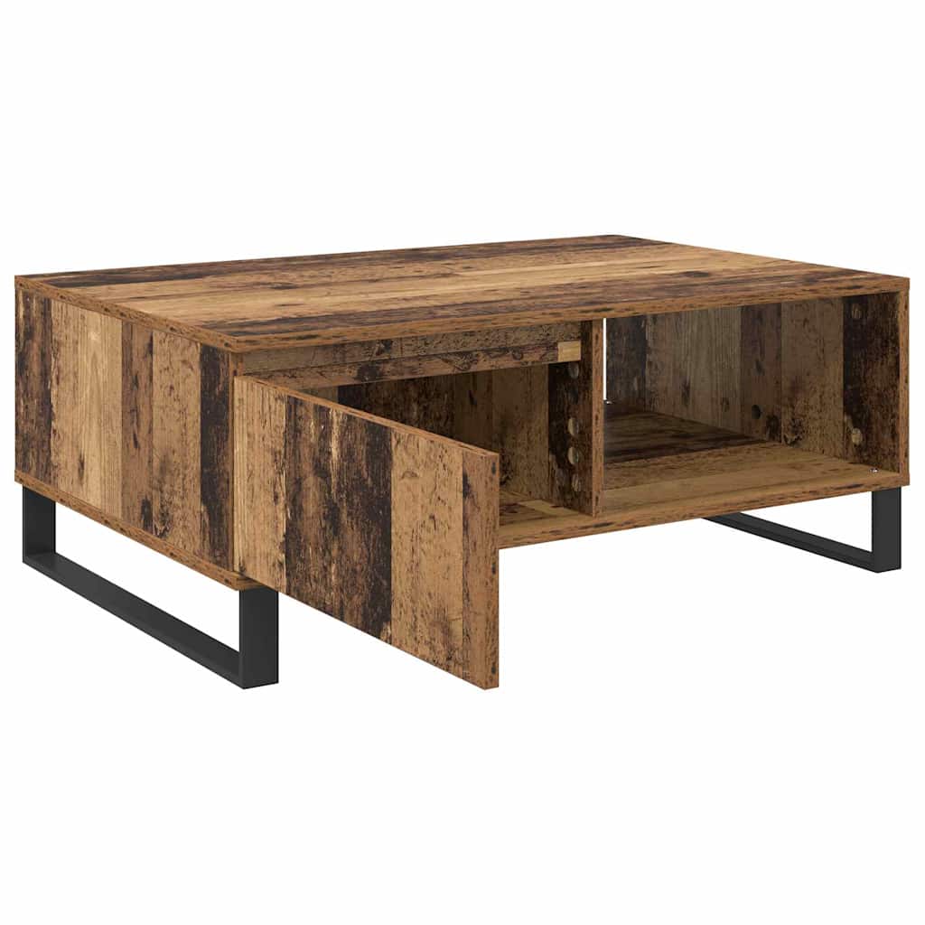 Soffbord Åldrat Trä 90 x 60 x 35 cm