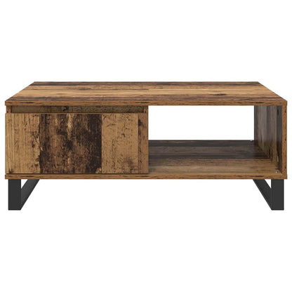 Soffbord Åldrat Trä 90 x 60 x 35 cm