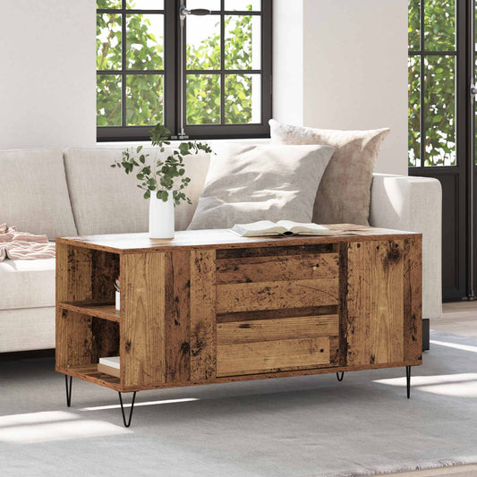 Kaffeebord Gammalt trä 102 x 44,5 x 50 cm Konstruerat trä
