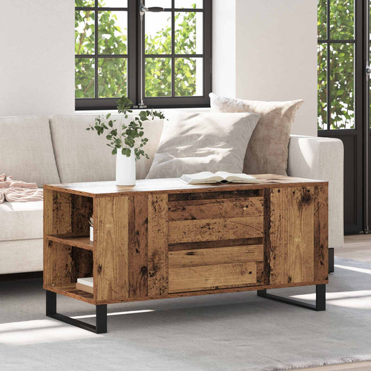Kaffeebord Gammalt trä 102 x 44,5 x 50 cm Konstruerat trä