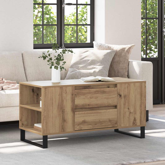 Kaffeebord Artisan Ek 102 x 44,5 x 50 cm Konstruerat trä