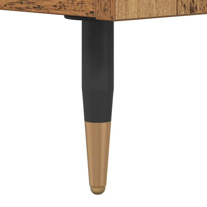 Soffbord Åldrat Trä med låda 90 x 49 x 45 cm