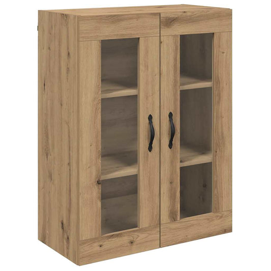 Väggskåp Artisan Ek 69,5 x 34 x 90 cm och glas