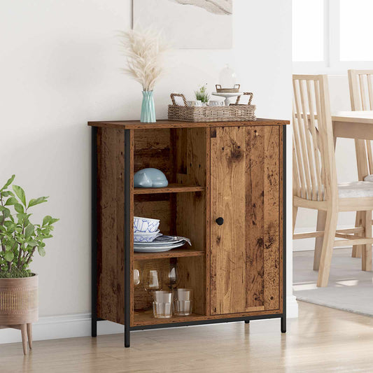 Sideboard Gammalt trä 70 x 30 x 80 cm Konstruerat trä
