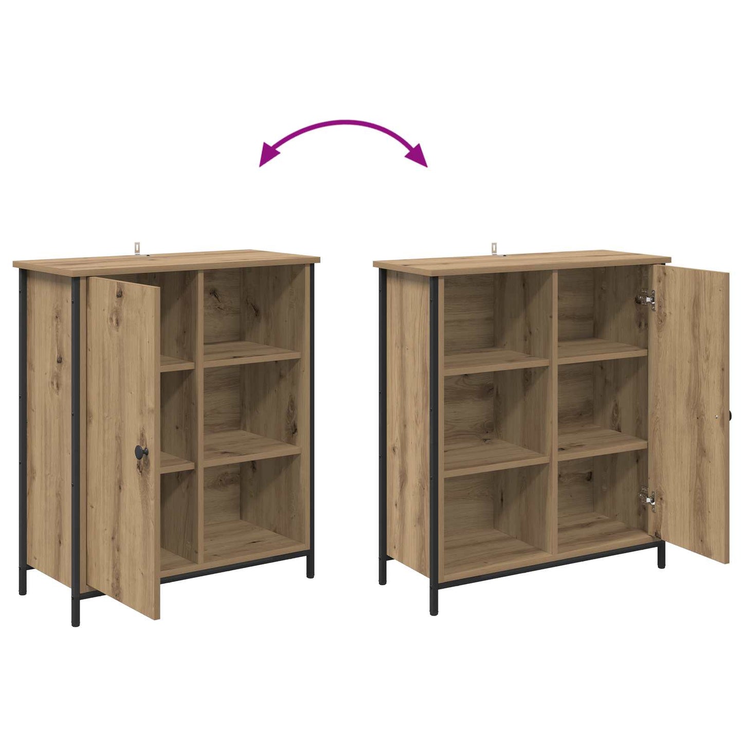 Sideboard Artisan Ek 70 x 30 x 80 cm Konstruerat trä