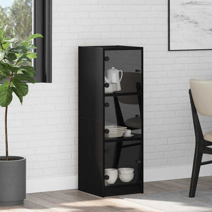Skåp Svart Ek 35 x 37 x 109 cm