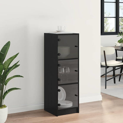 Skåp Svart Ek 35 x 37 x 109 cm