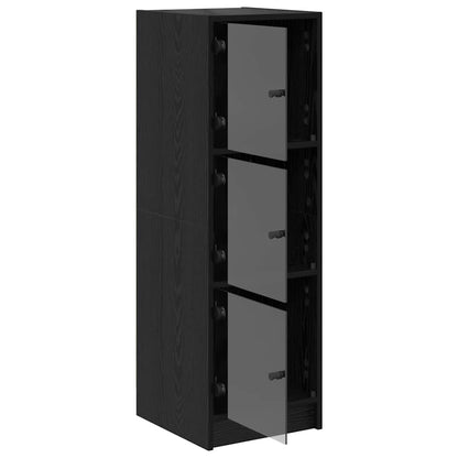 Skåp Svart Ek 35 x 37 x 109 cm