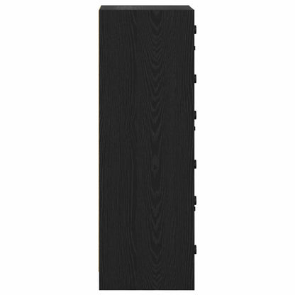 Skåp Svart Ek 35 x 37 x 109 cm