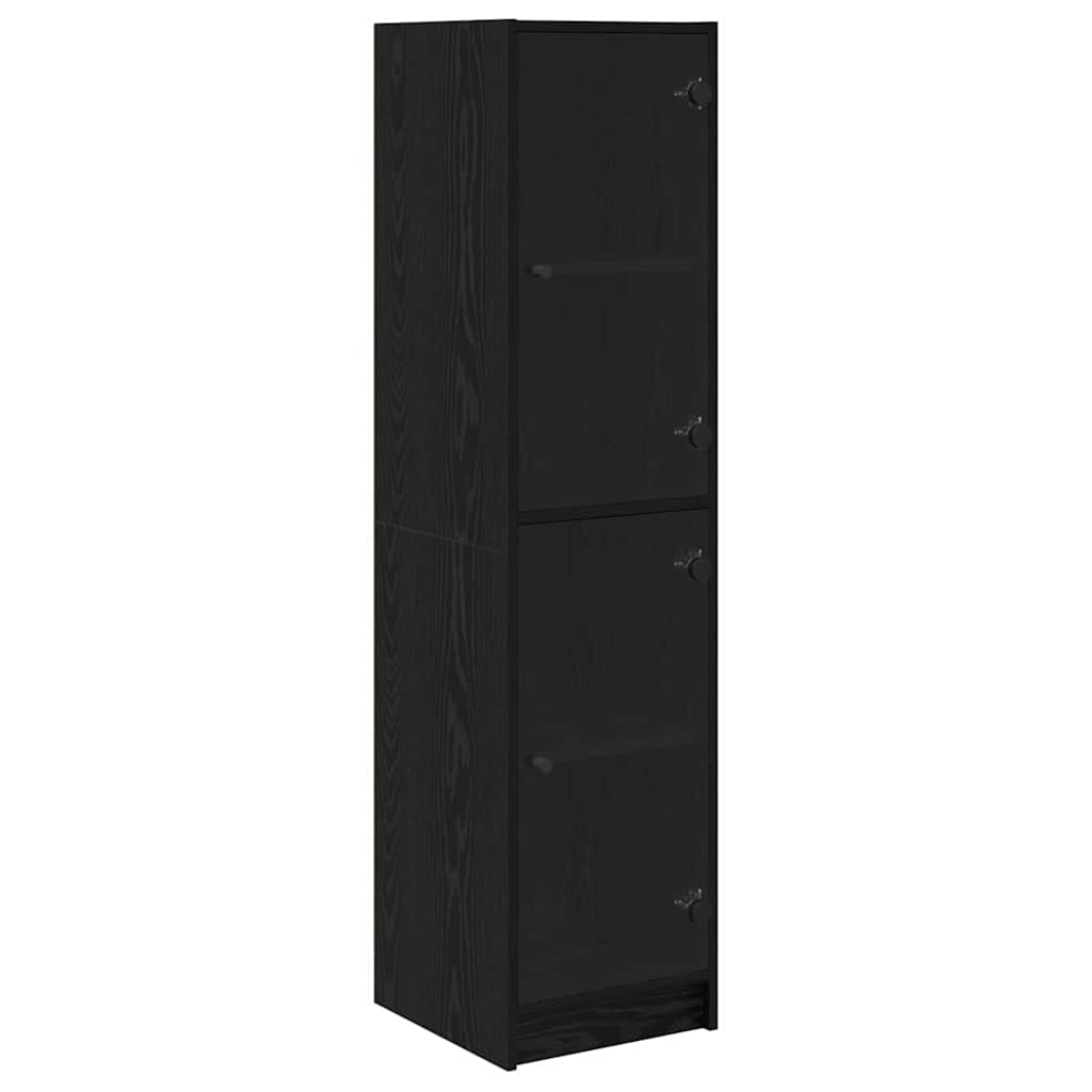 Skåp Svart Ek 35 x 37 x 142 cm