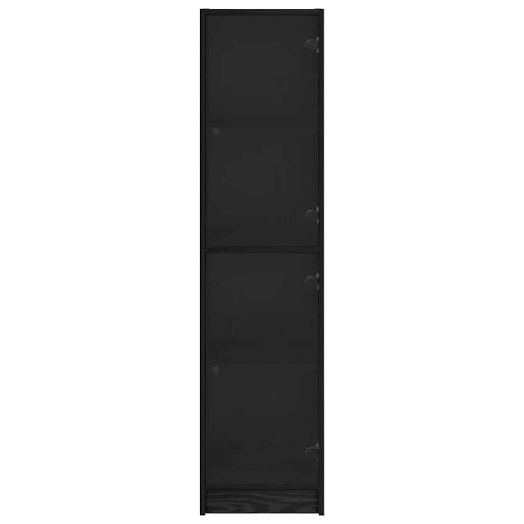 Skåp Svart Ek 35 x 37 x 142 cm