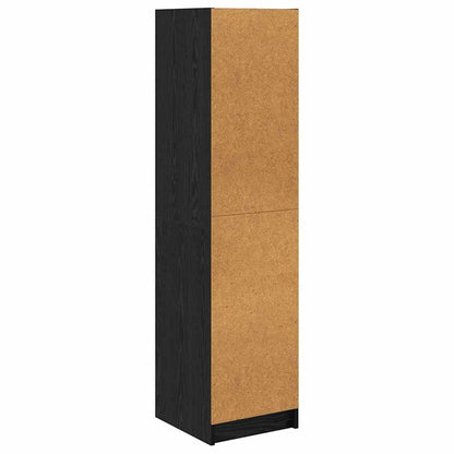 Skåp Svart Ek 35 x 37 x 142 cm