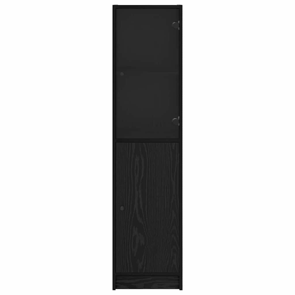Skåp Svart Ek 35 x 37 x 142 cm