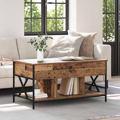 Soffbord Åldrat Trä 100 x 55 x 48.5 cm
