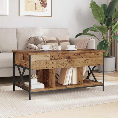 Soffbord Åldrat Trä 100 x 55 x 48.5 cm
