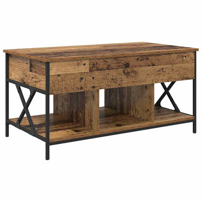 Soffbord Åldrat Trä 100 x 55 x 48.5 cm