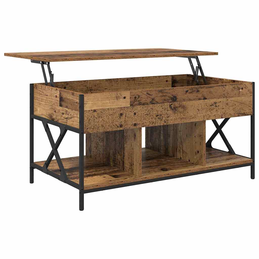 Soffbord Åldrat Trä 100 x 55 x 48.5 cm